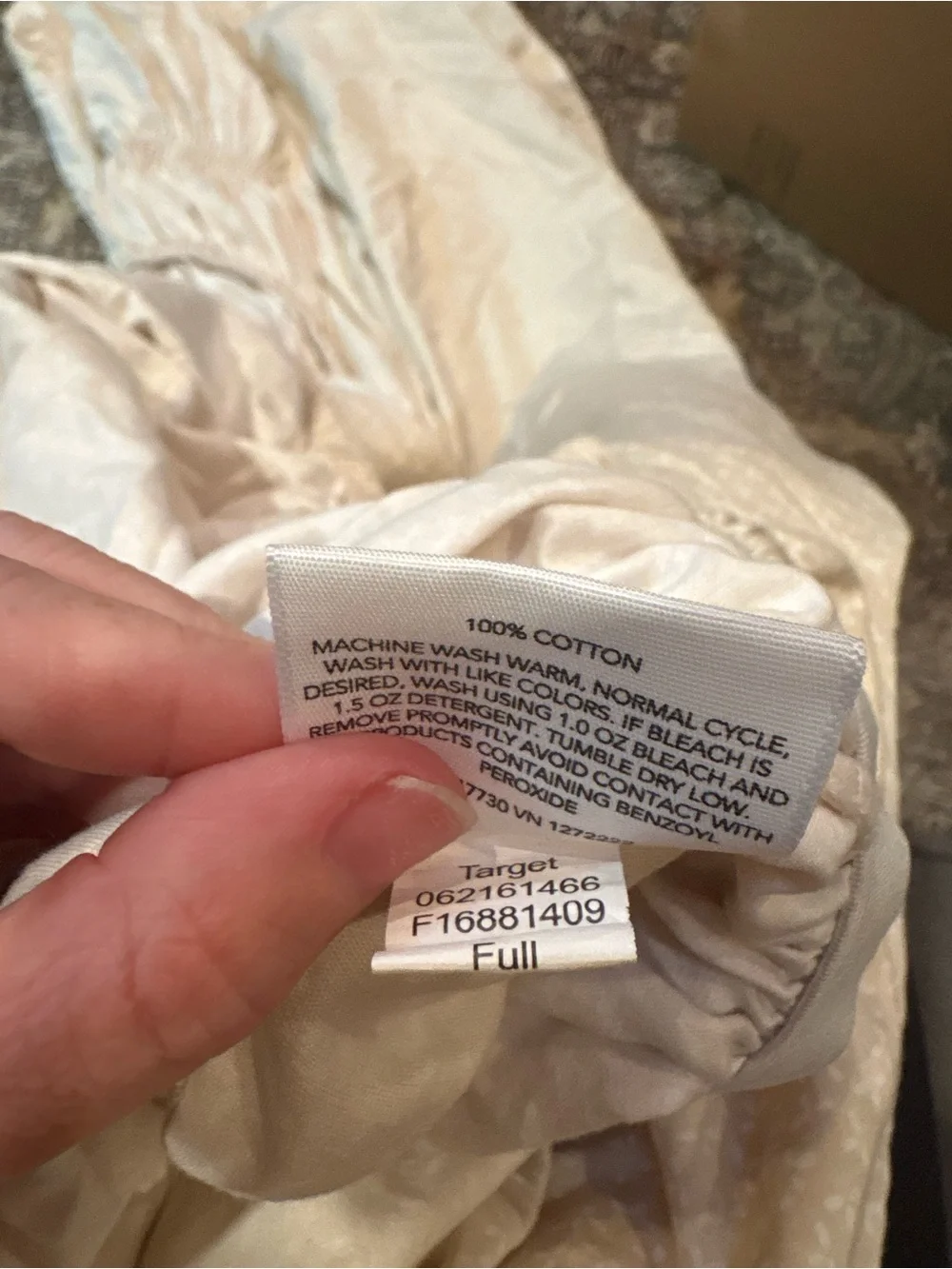 Threshold Performance 100% Cotton Full Fitted Sheet With Full Elastic